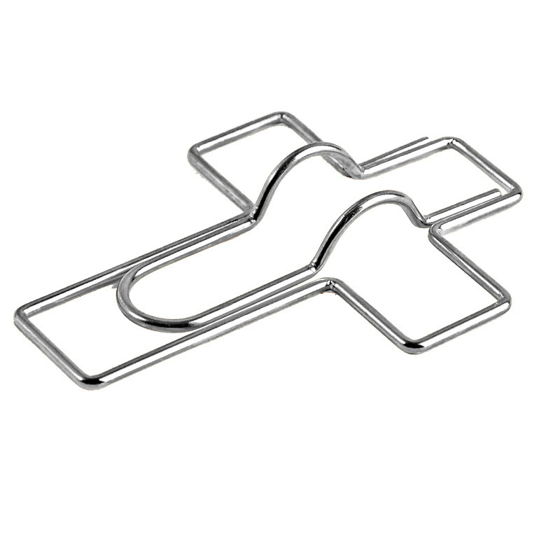 Clip de bolígrafo con forma de corazón colorido transfronterizo, clip de metal multifuncional creativo para cuaderno, portalápices portátil, accesorio para cuaderno, artículo de papelería.