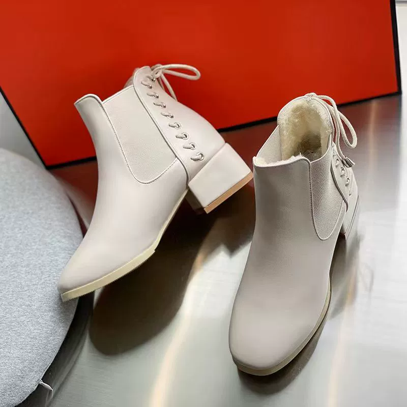 Ботинки челси в стиле Martens, тёплые и нескользящие, кожаные варианты, размеры 34–40