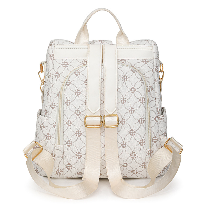 Mochila de mujer antirrobo floral de nuevo estilo, mochila de gran capacidad de todo fósforo de moda, bolso multifuncional de viaje ligero para mujer
