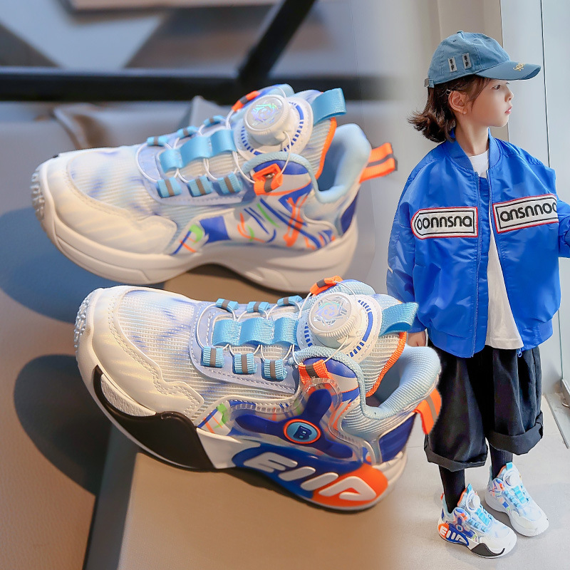 Niños zapatilla de deporte al por mayor 2023 Otoño e Invierno nuevos niños zapatos de papá transpirable moda estudiante niñas zapatos Casuales