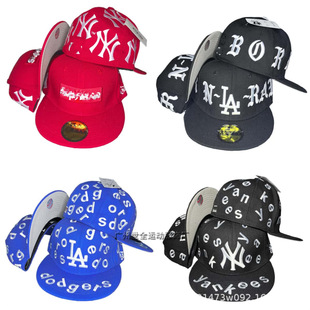 High-Quality Yankees Ny Baseball Cap Dodgers Embroidered Peaked Cap Fully Enclosed Hip-Hop Non-Adjustable La Hat