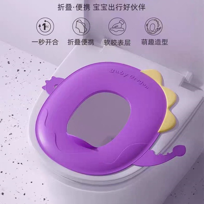 Cojín de inodoro, inodoro plegable portátil para niños, bolsillo de hotel, asiento de asiento de inodoro, inodoro simple para viajes
