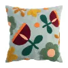 Spring Blossom-Flower Embroidered Pillow Case
