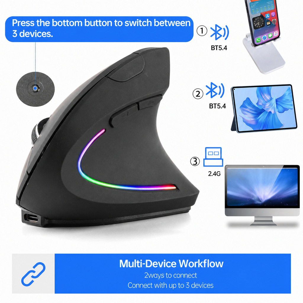 Physiological wireless mouse charging
