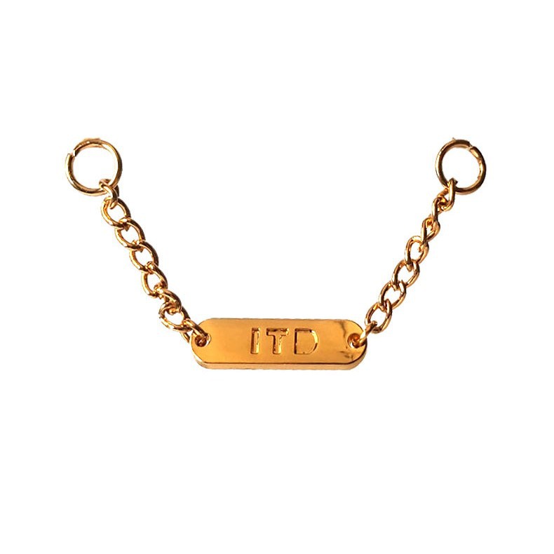 五金标牌handmade锌合金长方形缝线电镀diy 标牌logo点漆手缝装饰