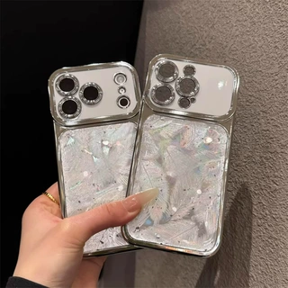 秒变大视窗适用iPhone17pro手机壳苹果16pro电镀15pro羽纱14pro
