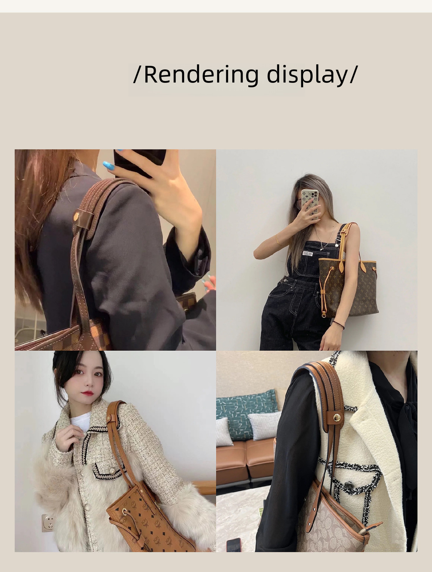 Artisan Fang Adaptation Coco Pool Bag Wide Shoulder Strap Accessories Tote Bag Decompression Shoulder Pad Modification coac Bag with h Replacement