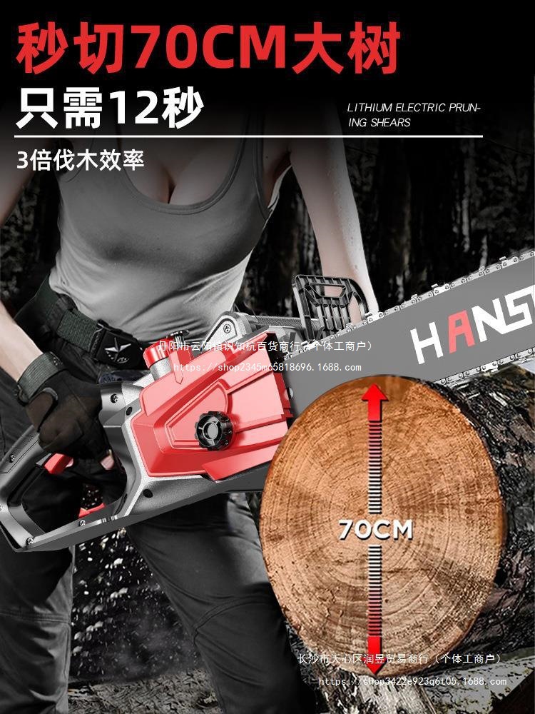 插电式电锯家用小型手持锯柴伐木锯木工220v电链锯子锯树直销