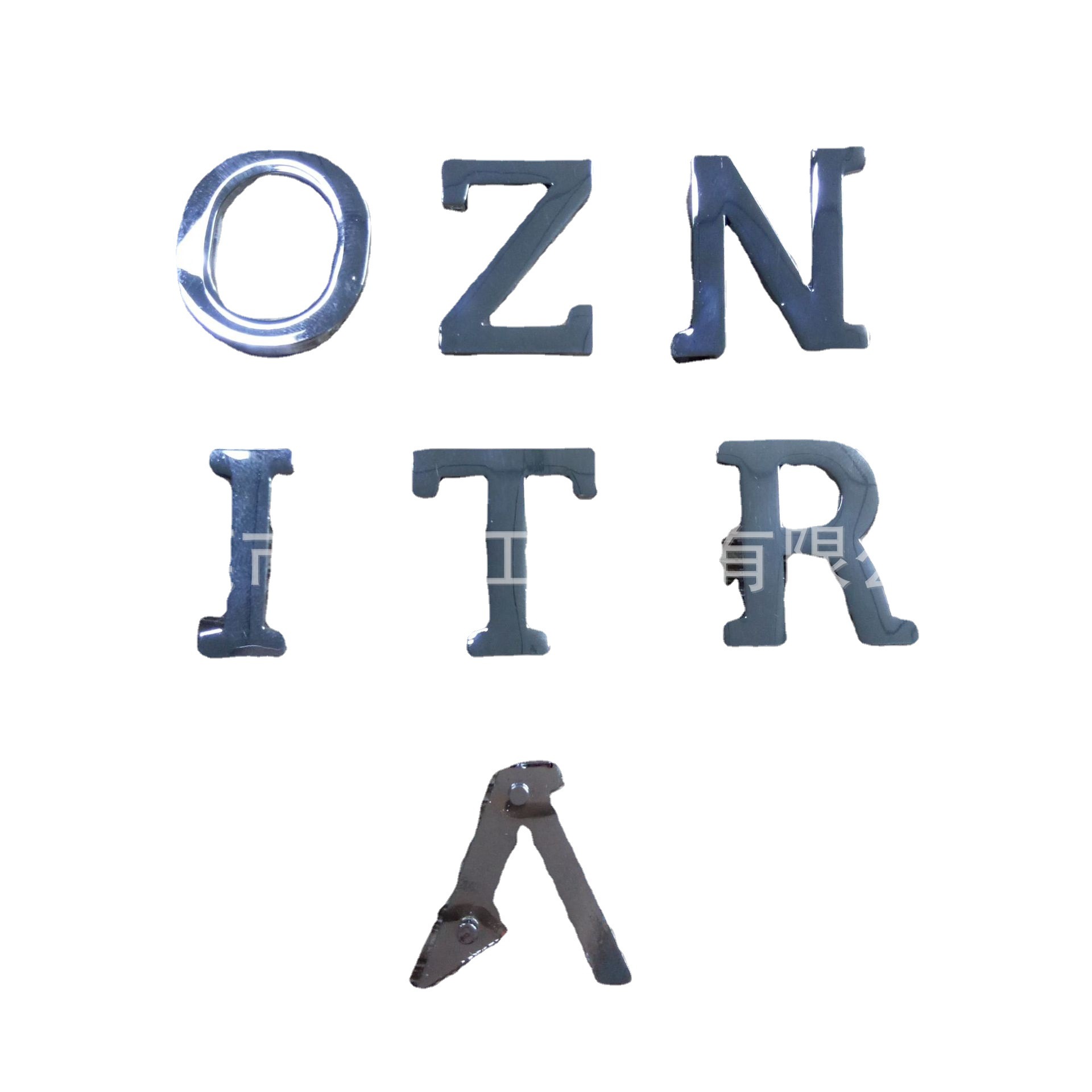 箱包礼盒logo标牌子 喷漆酒盒酒标金属锌合金数字铭牌