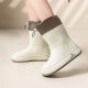 Japan and South Korea Cross-border Women's Rain Boots Cute Middle Tube Water Shoes Student Rubber Shoes Non-slip Water Boots Waterproof Beveled Waterproof Rain Boots