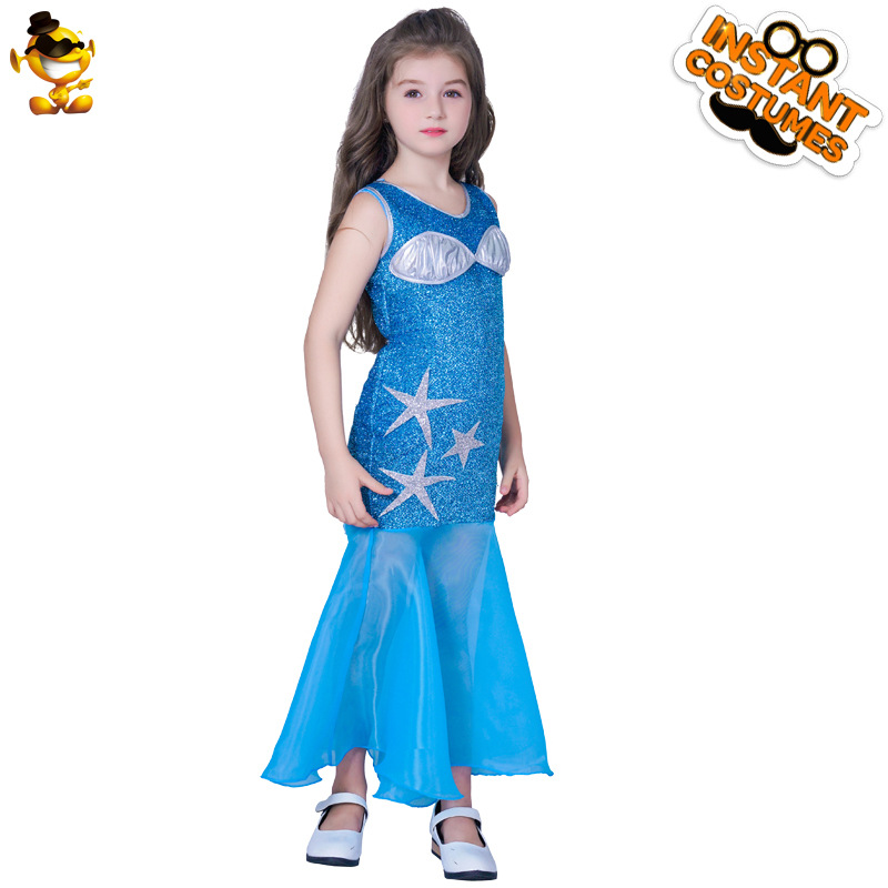 Halloween Cosplay traje mascarada etapa rendimiento traje ropa de fiesta pequeña sirena traje image 8