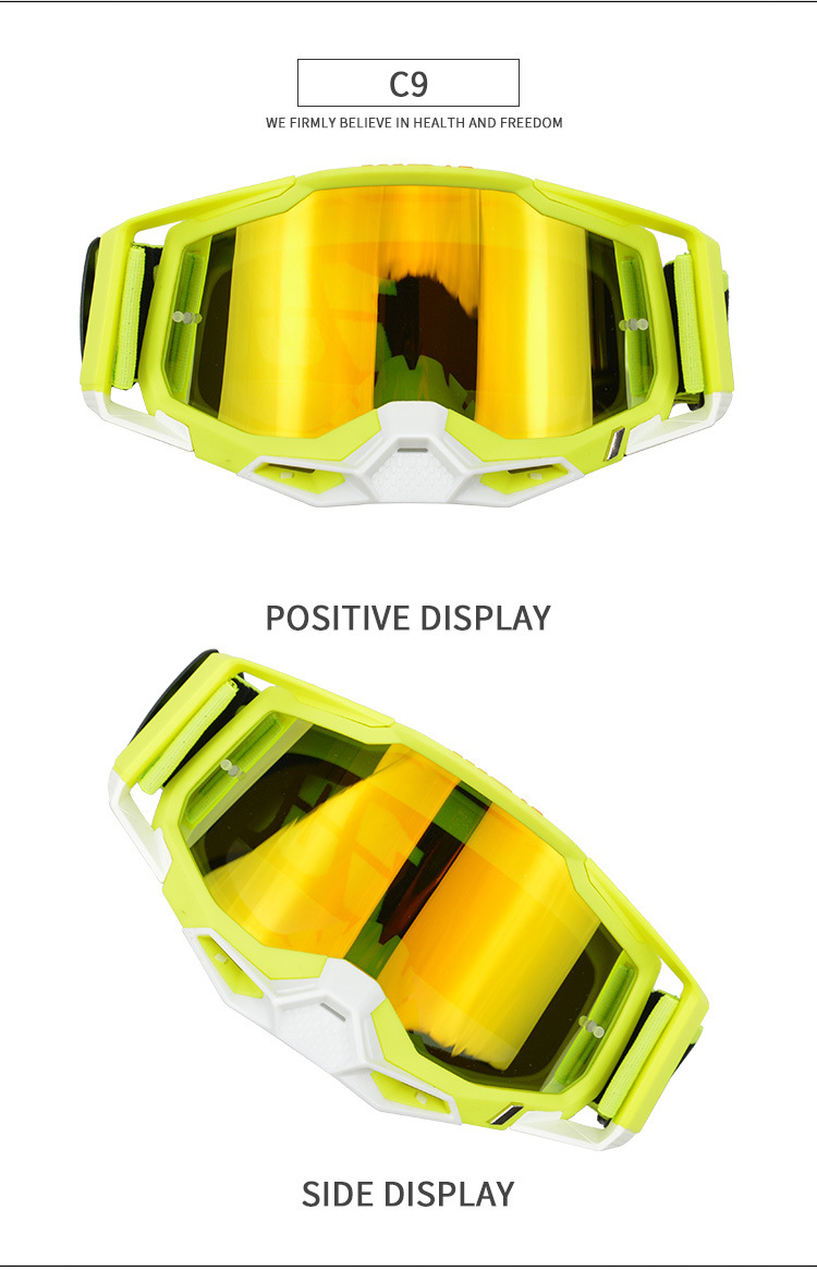 2023 New Colorful Motorcycle Windshields, High Definition Speed Windproof Sandproof, UV Resistant Off Road Helmet and_voghion.com