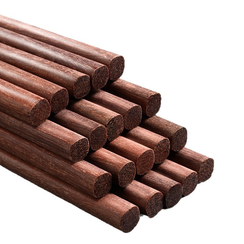 palillos de madera de sándalo rojo, palillos de madera sólida antideslizante de grado alimenticio, palillos de madera sólida de estilo chino, resistencia a altas temperaturas