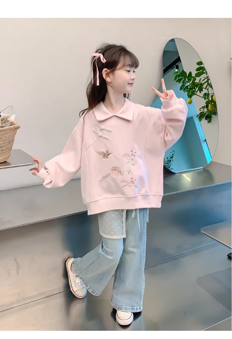 Kinder Hoodie Set Für Mädchen Herbst Im Modischen Chinesischen Stil_voghion.com