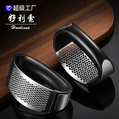 Haoliso direct-selling garlic press household garlic press garlic cut ginger garlic paste garlic squeeze garlic stainless steel garlic press