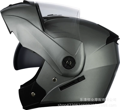 Safety Helmet, Stylish Motorcycle Open-Face – Motosiklet kaskı (dəbilqə) - metallic-ash-m