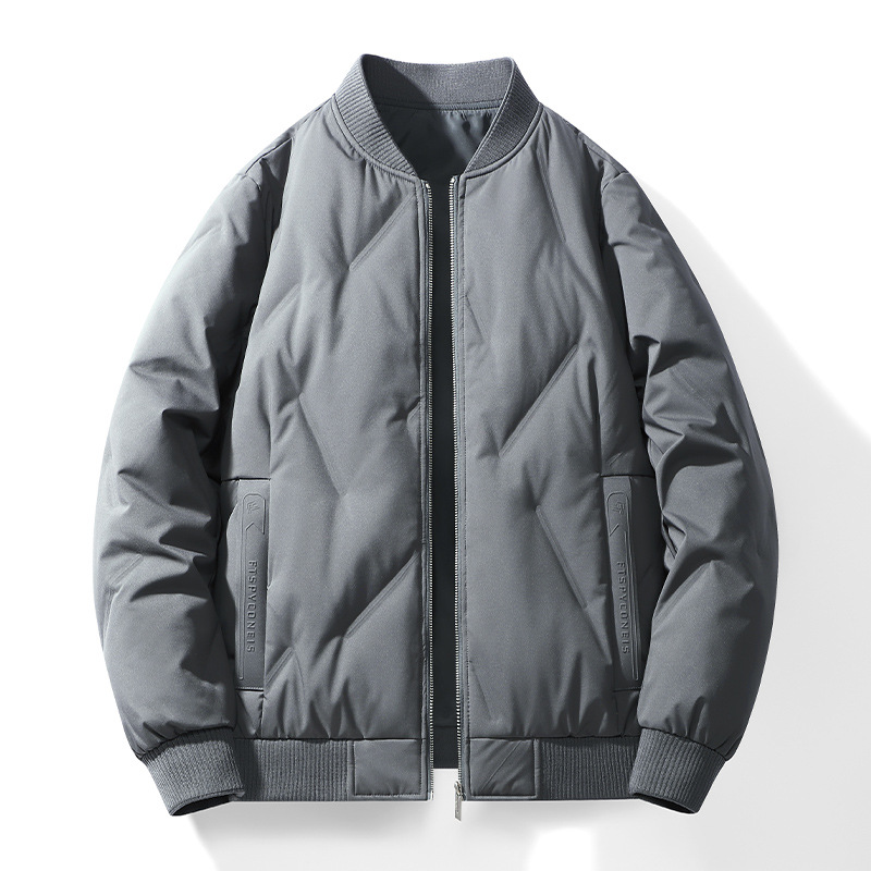 Nuevo estándar nacional 90 blanco pato abajo luz negocio abajo chaqueta de los hombres invierno corto casual caliente ligero chaqueta los hombres