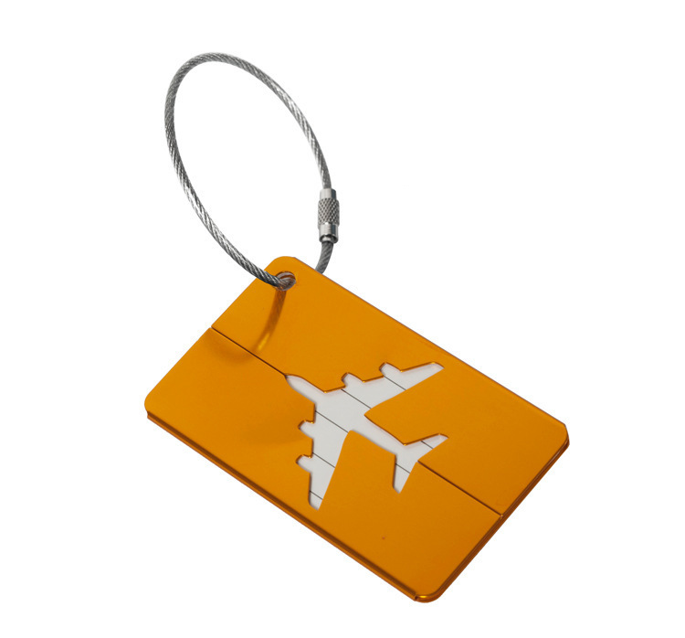 Viajar al extranjero, avión, aleación de aluminio, etiqueta de equipaje, equipaje, tarjeta de embarque, tarjeta de envío de metal