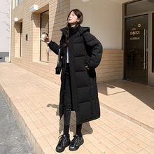 羽绒服女中长款过膝加厚保暖2025新款情侣宽松中戏爆冬装外套男