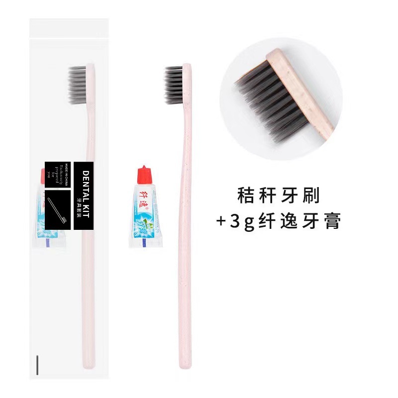 CPE 소프트 프로스트 백 ~ 치과 세트 (루즈 파우더 밀짚 칫솔 + 3G 슬림 민트 치약)