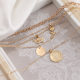 European and American retro multi-layer pendant necklace Amazon cross-border new rose angel clavicle chain women's suit wholesale
