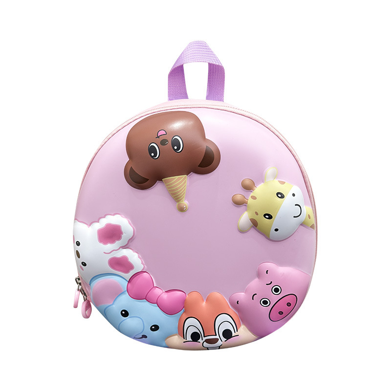 Nuevas mochilas para niños caricaturas lindos animales pequeños mochilas para niños y niñas con cáscara de huevo ligera para jardín de infantes mochilas para bebés