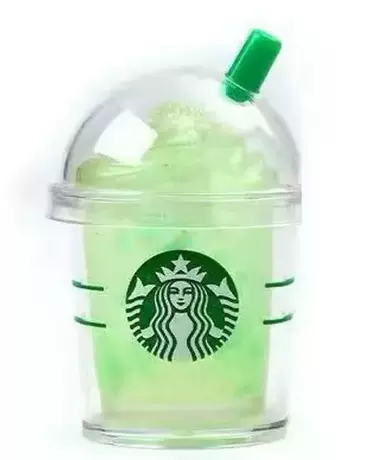 Milk tea cup squeeze toy [green] - color box packaging