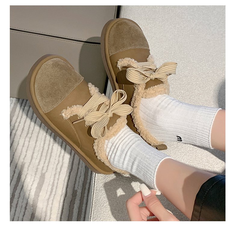 Women’s Suede Ankle Boots With Thick Soft Sole For Autumn Winter_voghion.com