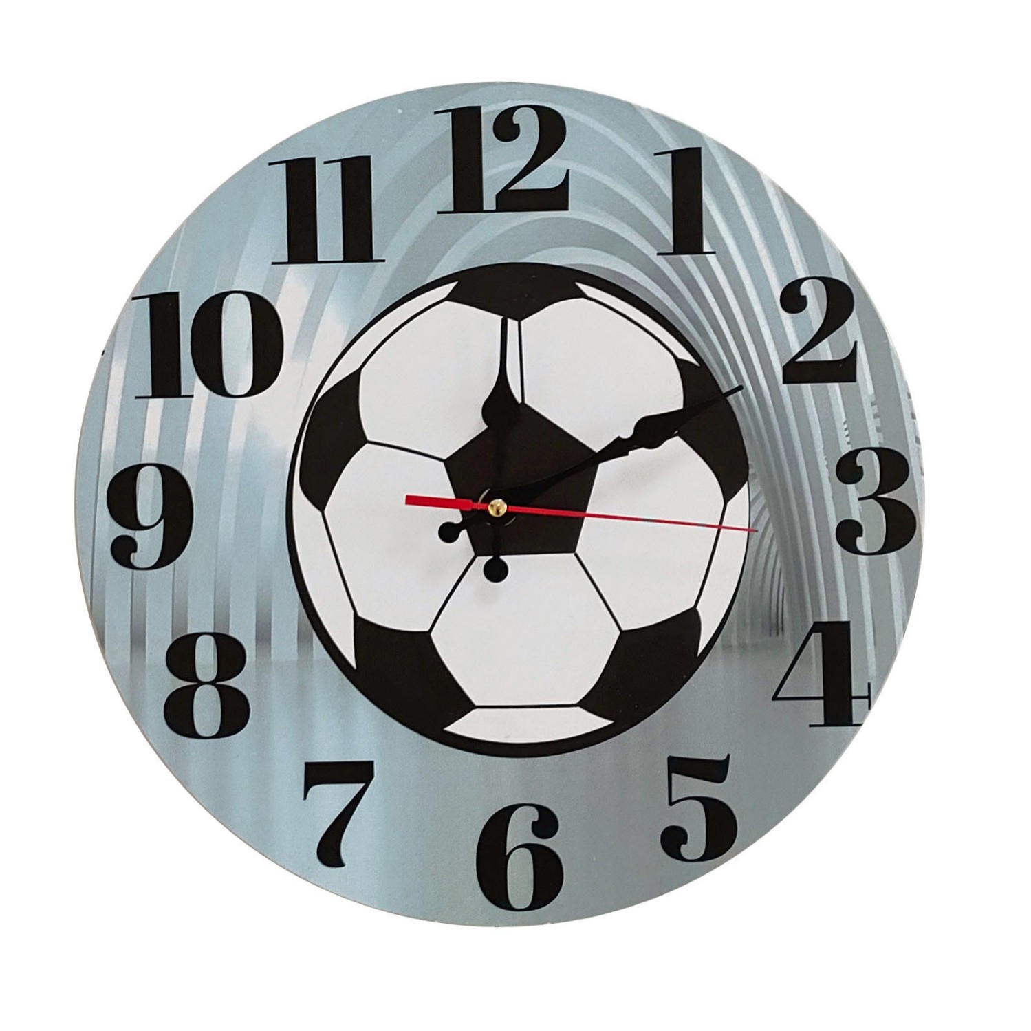 2D sin marco pintura flor reloj de pared redondo de 10 pulgadas reloj electrónico minimalista creativo hogar escaneo segundo reloj de venta caliente transfronteriza