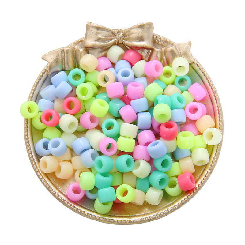 アクリル大穴バレルビーズポニービーズ織り手作り diy ブレスレットプラスチックビーズジュエリーアクセサリービーズルースビーズ|undefined