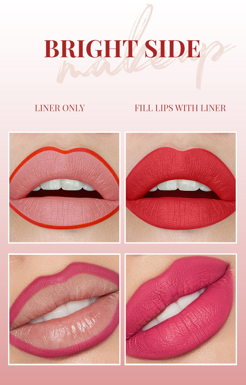 Cross-border DIMSHOW lipstick, water lip liner, lip gloss pen, matte finish, not easy to stick to cups, dye lip liquid undefined