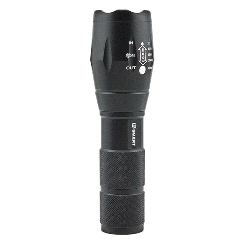 Linterna de luz fuerte transfronteriza COB luz lateral zoom telescópico táctica LED linterna 10W portátil mini linterna