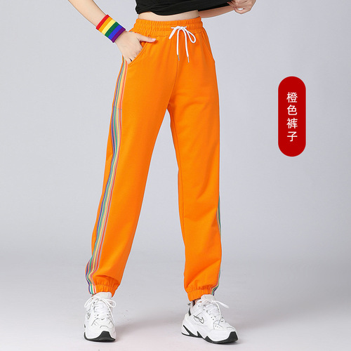  Bejanari square dance clothing spring and summer short-sleeved T-shirt letter sweatpants square dance sports and leisure clothing