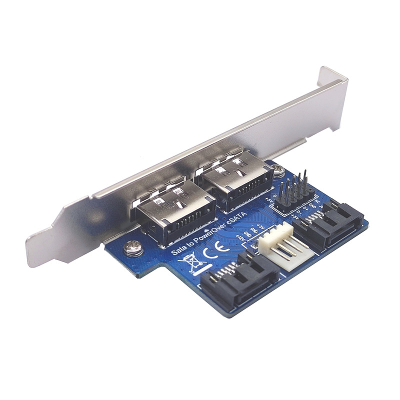 SATA TO Power Over eSATAת�ӿ� SATAתESATA ��5V/12V��Դ
