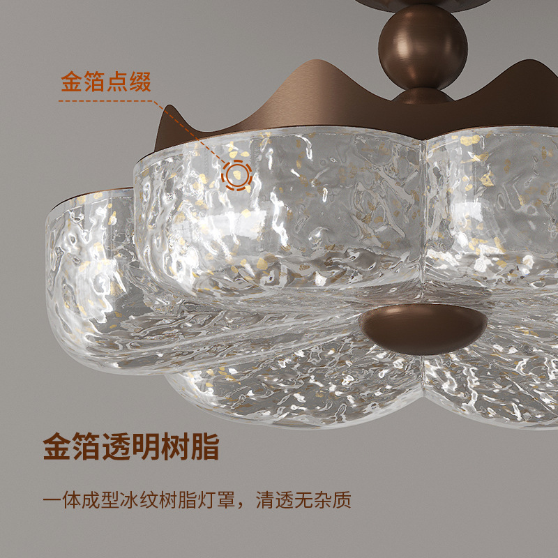 Lámpara antigua para dormitorio francés, luz y lujo, lámpara de resina de lámina de oro de alta gama, protección para los ojos Purui, lámpara de sala de estar minimalista italiana