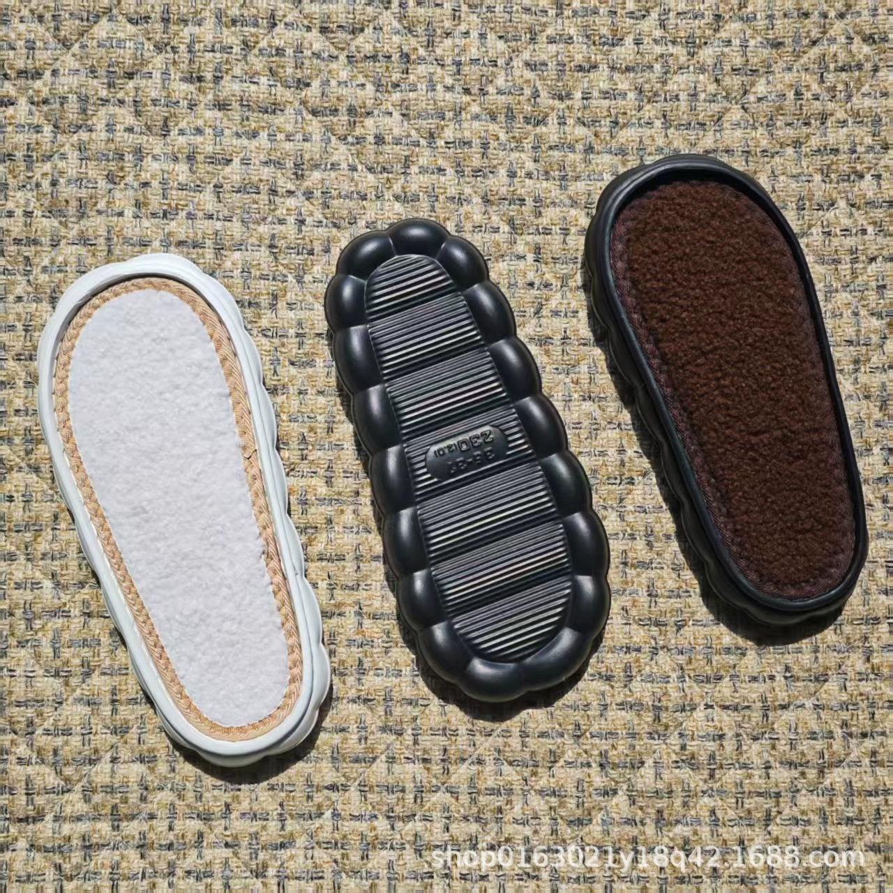 Новая обновленная версия нескользящей утолщенной сумки из ЭВА с непрерывным дном и круглым носком, четырехсезонные тапочки ручной работы, хлопчатобумажная обувь, подошва ручной работы
