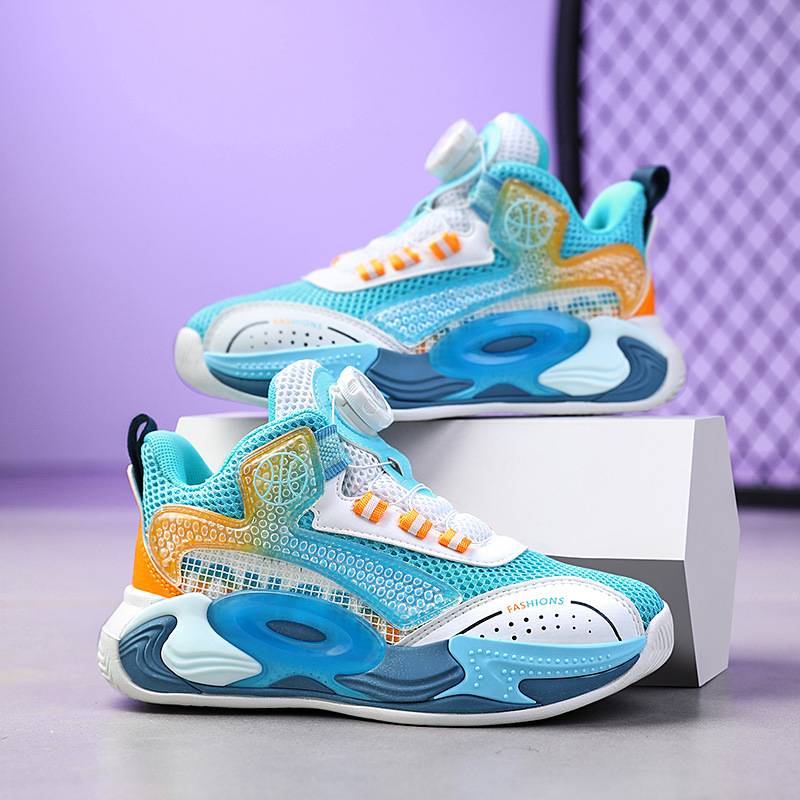 Scarpe da basket per bambini ragazzo traspiranti alla moda_voghion.com