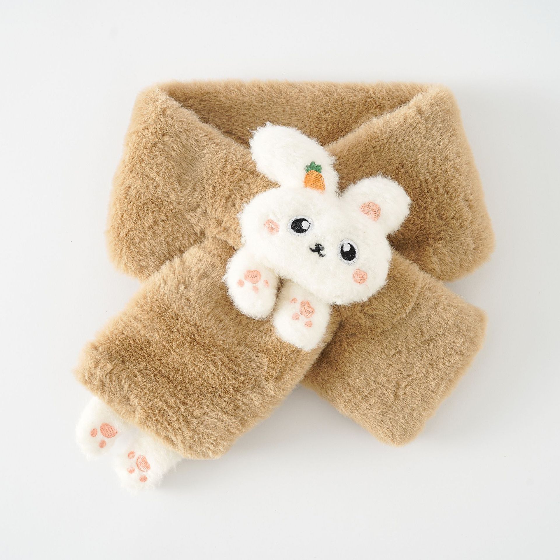 Bufanda de los niños de otoño e invierno de las niñas estilo coreano bebé niñas felpa cálida bufanda Otoño e Invierno Nuevo image 8