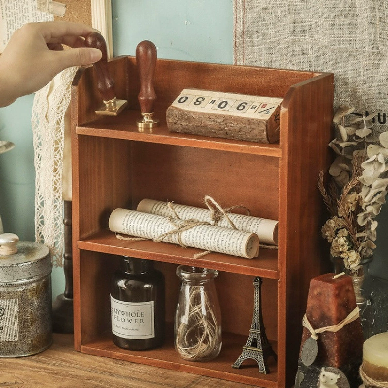 Z настольный держатель для кружек, zakka настольный деревянный шкаф, деревянная косметика, настенная крепление, настенная ретро세트