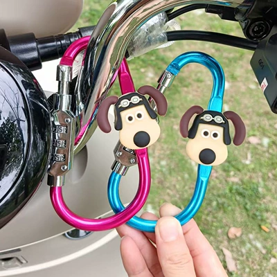Cute Cartoon Electric Vehicle – Helmet lock