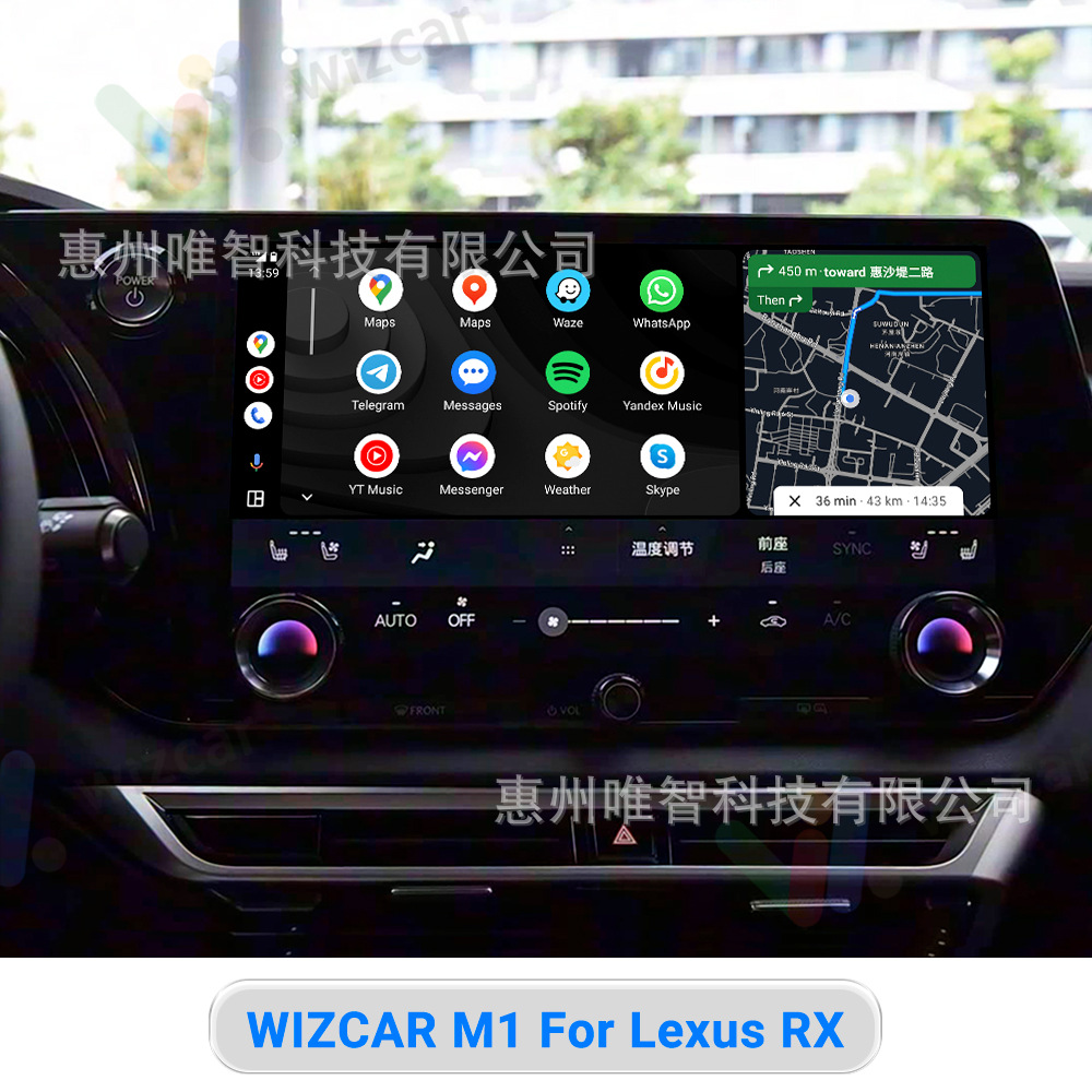 Lexus Rx Es Nx Ux Wizcar M1 Google Waze Maps Spotify Music
