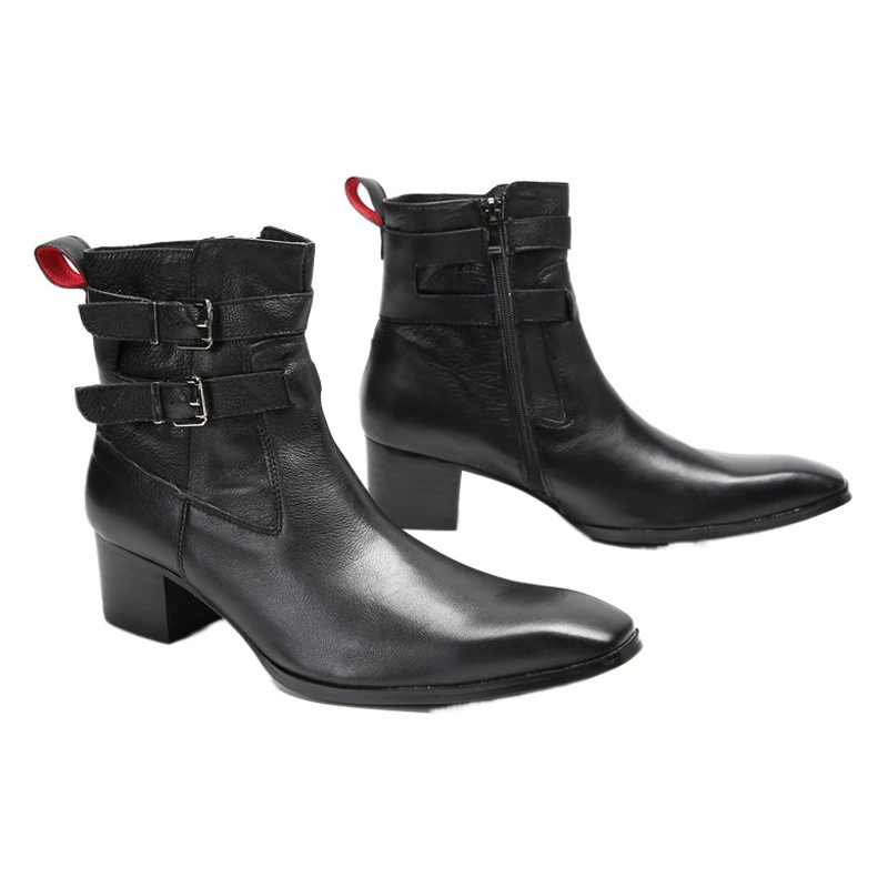 Ботинки Martin, мужские летние мотоциклетные рабочие ботинки на платформе с высоким верхом, черные кожаные туфли, Мужская модная обувь среднего класса, Британские кожаные ботинки