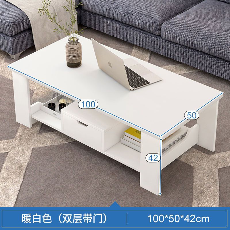 Mesa de té para el hogar, sala de estar, mesa de té simple, creativa moderna, tabla de piso, dormitorio de borde redondo, mesa de segundo piso