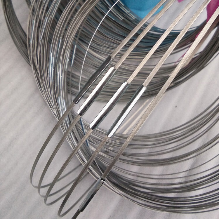 Customized Hat Ring Elastic Flat Steel Wire Galvanized Steel Wire Sunshade Memory Steel Ring Skeleton Cut Flat Spring Steel Wire