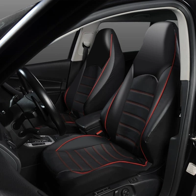 Universal seat cover: PU leather double front seat