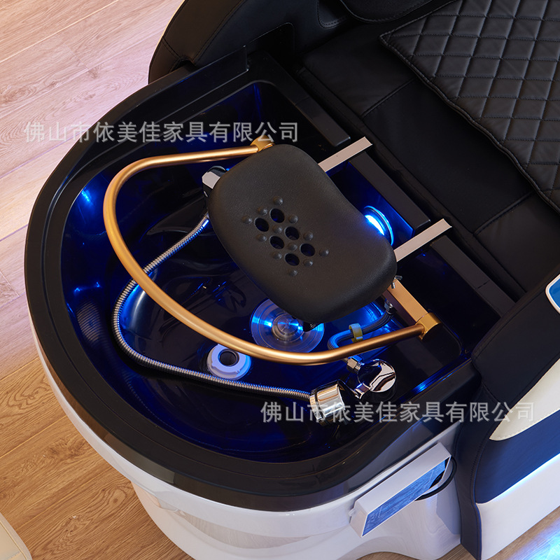 Cama de lavado de cabello eléctrica de circulación de agua, fumigación, belleza, salón de peluquería, masaje multifuncional, cama de lavado de agua, salón de peluquería especial