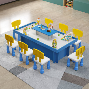 Children's Large Commercial Space Sand Table Building Block Table Large Size Toy Table Sand Clay Game Table Sand Table