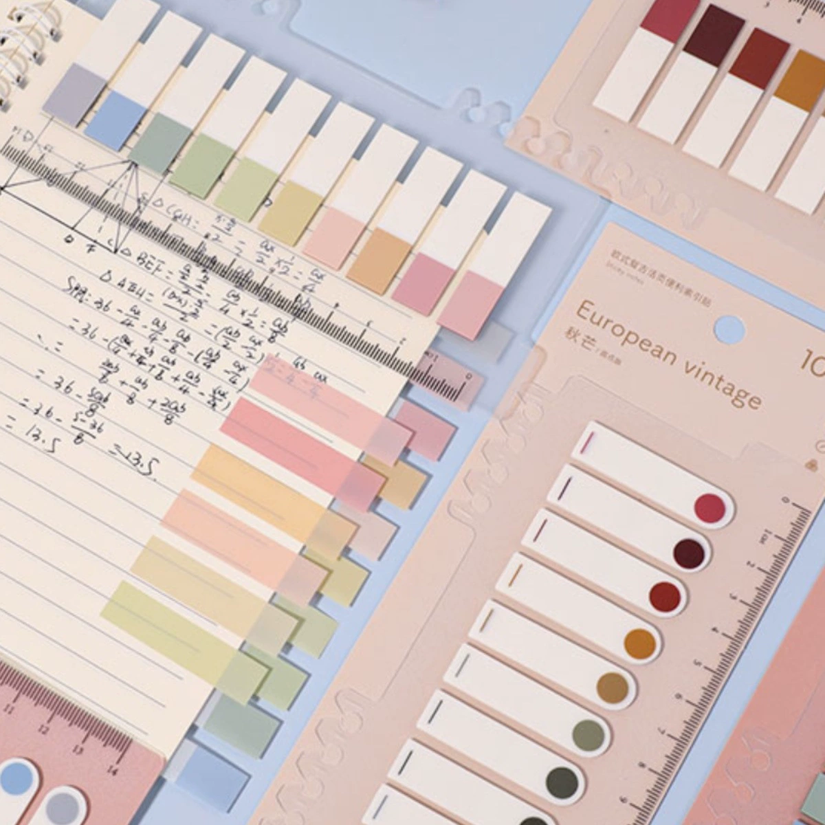 Цветовой индекс Morandi, липкие заметки, маленькие свежие классификационные индексные наклейки, пластиковые наклейки с записываемыми инструкциями, маркировочные наклейки