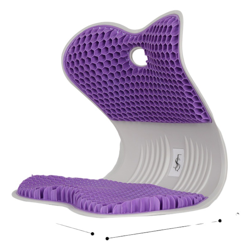 Cojín para silla y respaldo integrados para oficina, para estar sentado durante mucho tiempo, cómodo cojín de soporte lumbar para estudiantes, cojín transpirable para corrección de postura anti-joroba.