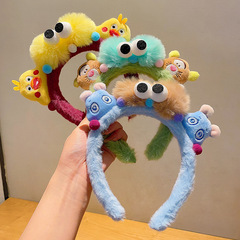 奇妙な醜い萌え毛の大きな目のカチューシャ顔のカチューシャの髪飾り少女の心のかわいい創造的なアニメ毛の髪飾り